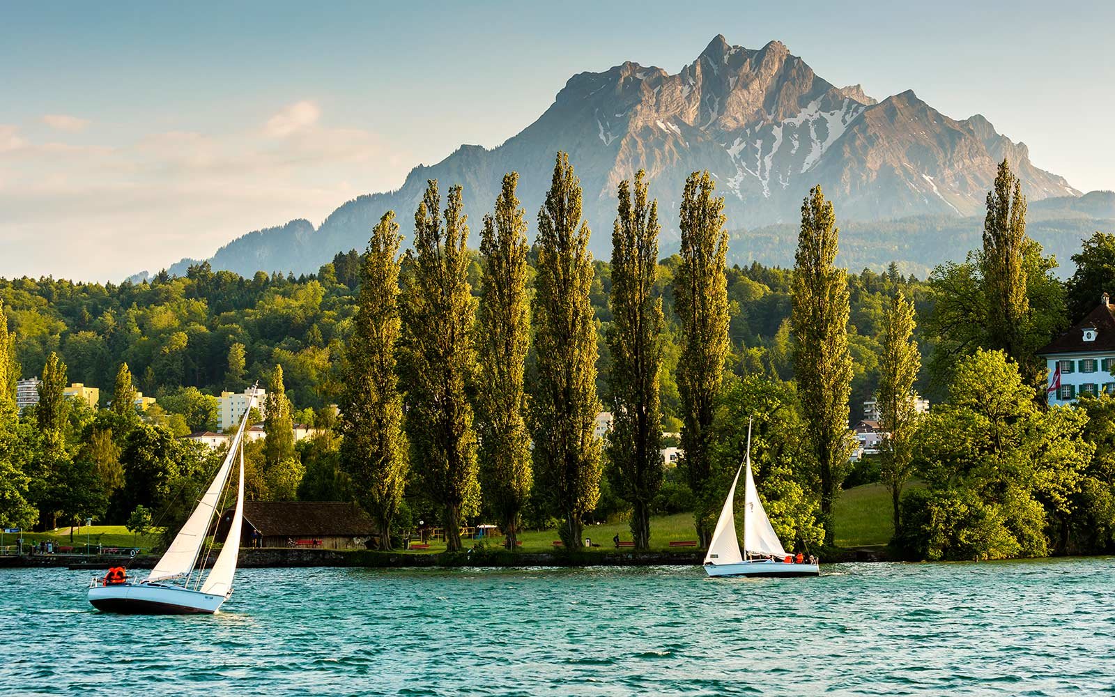 Yachts, Lake Lucerne, Switzerland