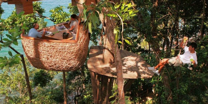 5 Most Uncommon Locations to Dine Out Soneva Kiri Treepod Dining Thailand